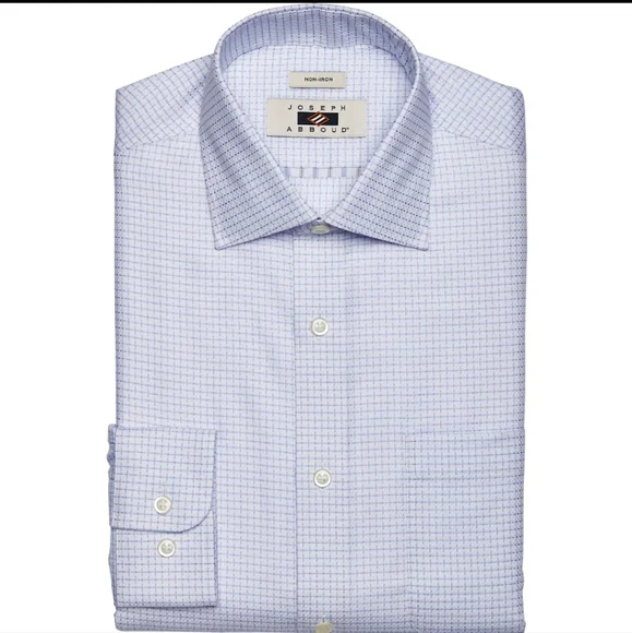 white christmas dresses Joseph Abboud NWT Blue Regular Fit Non-Iron Dress Shirt